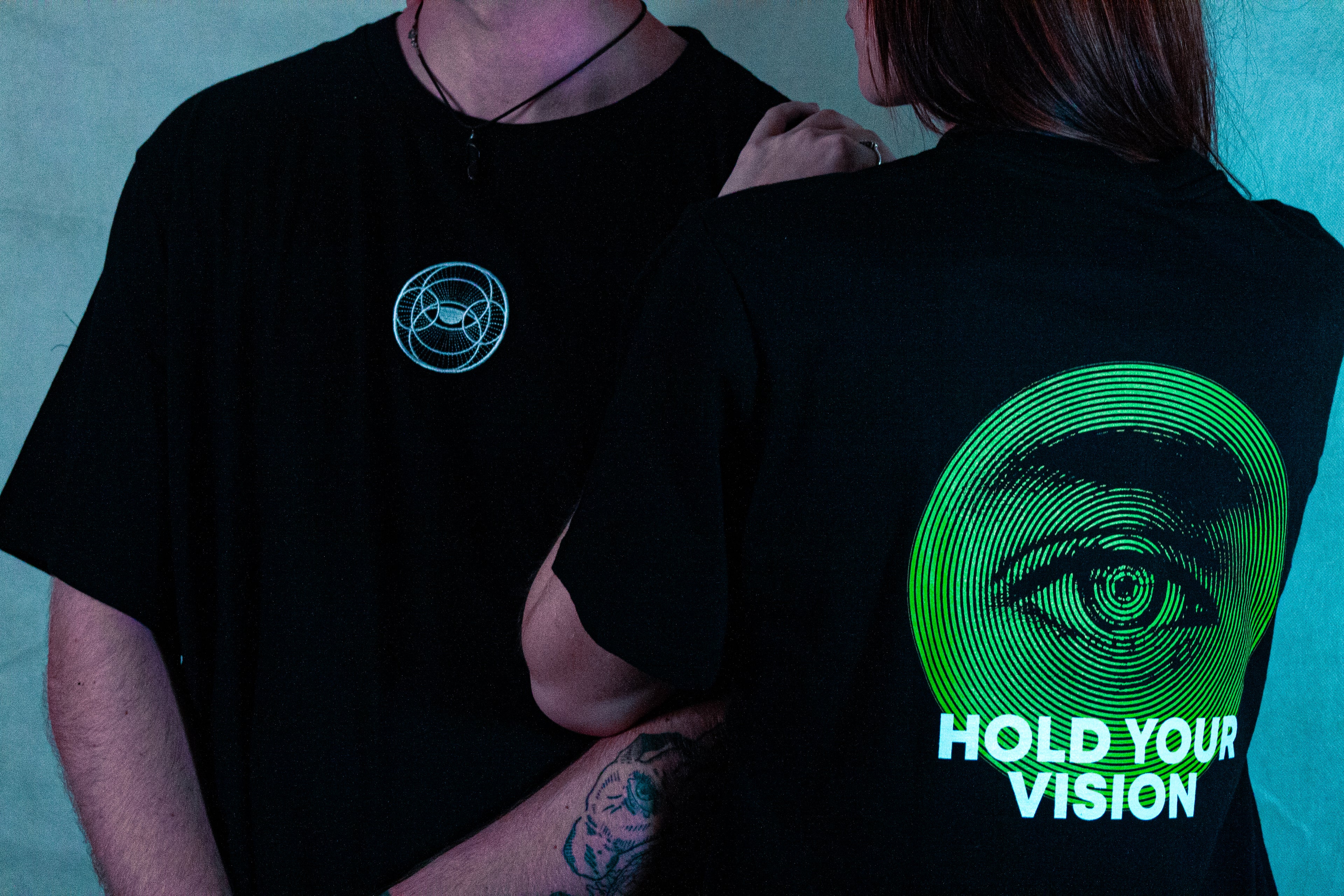 Front design, Embroidered, Black, Short Sleeve, 100% Ring Spun Cotton, Streetwear, Unisex, Glim, Balancing Eye, T-Shirt, Clothing, Apparel, Minimalistic